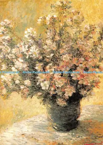 D050352 Claude Monet. Blumen in einer Vase. Claude Monet Buch 30. Postkarten. Mag