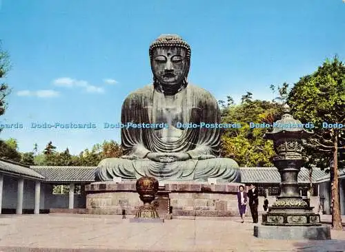 D049042 Der Große Buddha in Kamakura Daibutsu. K. Federn. 8. Fukuda Card Co.