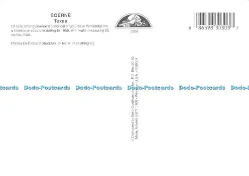 D051922 Boerne. Texas. Richard Stockton. Terrell Verlag. Smith Southwestern