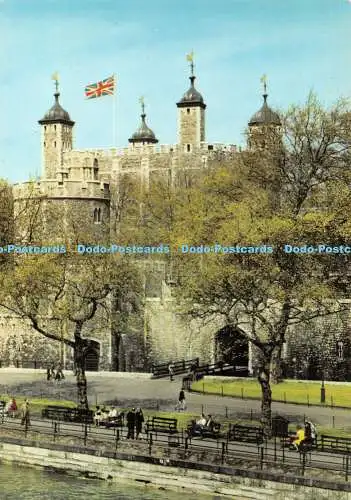 D053925 Der Tower of London von der Themse. J. Arthur Dixon. S.E. Punter