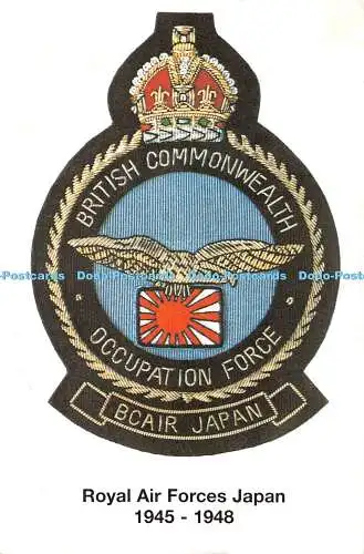 D053926 Royal Air Forces Japan. Bcair Japan Association. Vogel- und Flaggenlogo. Sta