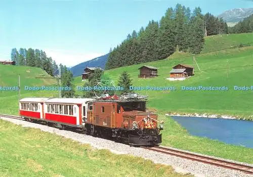 D050796 Rhatische Bahn. Ge. 6. 6.l.414.mit Salonwagen. Serie. As. 1141. 44. B