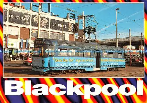 Straßenbahn D050827 Blackpool. E. T. W. Dennis. Ein John Hinde. Alan Curtis