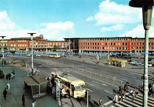 D050838 Münster i.Westf. Hauptbahnhof. Grusskarten G.m.b.H.N. Muddemann