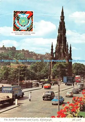 D054020 Edinburgh. Das Scott Monument und Schloss. Valentine