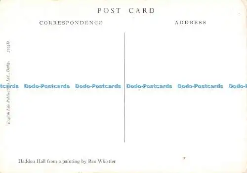 D049515 Haddon Hall nach einem Gemälde von Rex Whistler. English Life Publications