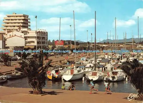 D052327 La Cote Vermeille. Canet Plage. Pyrenäen Orientales. A 1708 Z. Le port d