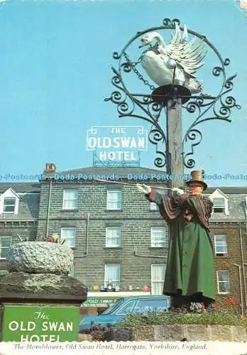 D054072 England. Der Hornbläser. Old Swan Hotel. Harrogate. Yorkshire. Bamforth