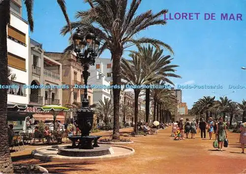 D049536 Lloret de Mar. Costa Brava. Fuente de Canaletas y Paseo. Nr. GE 1608