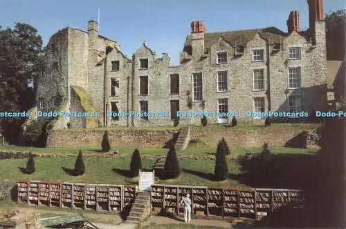 D049562 Das Schloss. Hay on Wye. Stadt der Bücher. Pflasterfotografien. Philipp St