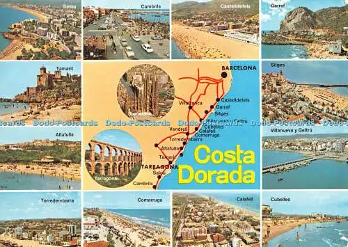 D051021 Costa Dorada. Altafulla. Calafell. A. Campana. Nr. B. 6601.m. Kolorham.