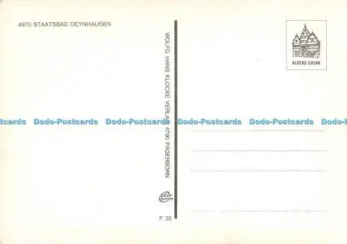 D051055 Bad Oeynhausen. Wolfg. Hans Klocke. Postkarte