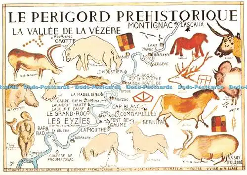 D054276 Le Perigord Prehistorique. La Vallee de la Vezere. Montignac. Lascaux. R