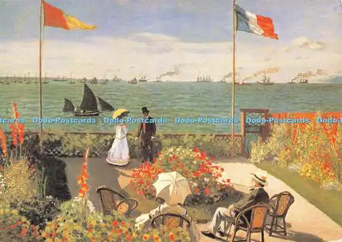 D049735 Claude Monet. Terrasse am Meer. Sainte Adresse. Claude Monet Buch