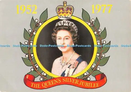 D052842 The Queen Silver Jubilee of H. M. Queen Elizabeth II. Postkarte Associati