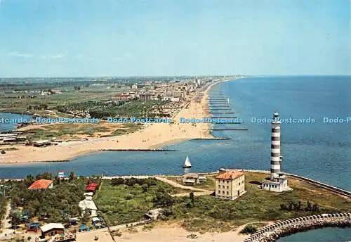 D056359 Jesolo Lido. Leuchtturm und Luftaufnahme. G. Favalli. S.A.R. Da Fotocol