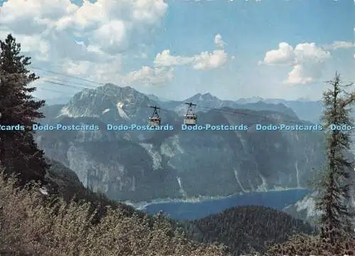 D056366 Dachsteinseilbahn. Blick auf Hallstatter See. Westmüller. Inh. Heinz Kun