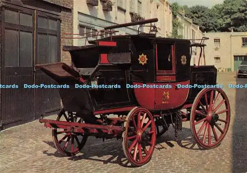 D056448 Royal Mail Coach. Der älteste überlebende Royal Mail Coach, der in der Carr
