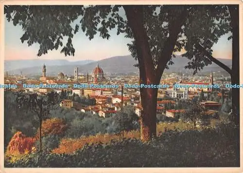 D056500 Florence. Panorama. Stich. Grafico Cesare Capello. Z. B. F