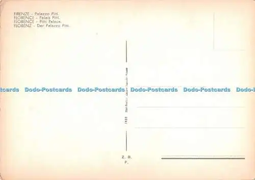 D056501 Florence. Palazzo Pitti. Z. B. F. Stab Grafico Cesare Capello. 1938