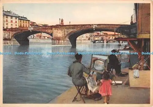 D056503 Florence. Der Arno mit Santa Tridita Brücke. Z. B. F. Stab Grafico Cesa