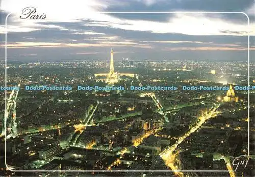 D056545 Paris. Vue generale. au Center. la tour Eiffel et. a droit les invalides