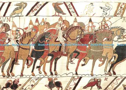 D056574 Die normannische Kavallerie bricht in die Schlacht auf. Ville de Bayeux. 1987