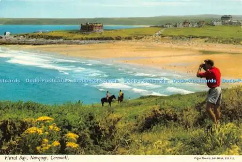 D054904 Fistral Bay. Newquay Cornwall. John Hinde. F.R.P.S. 3DC106. 1978