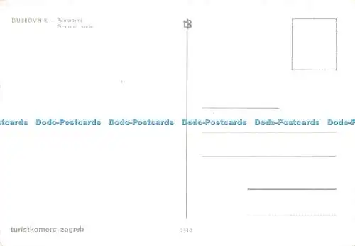 D054935 Dubrovnik. Panorama Gesamtansicht. turistkomerc zagreb. 2912