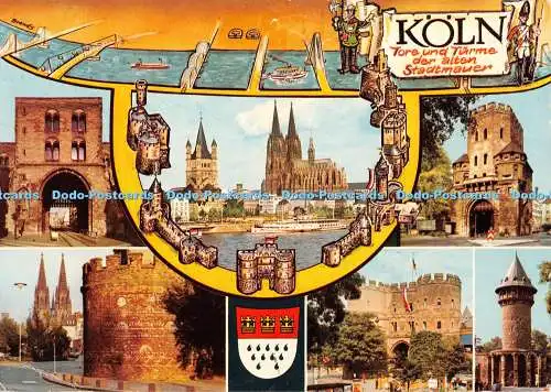 D055187 Köln. Tore und Turme der alten Stadtmauer. Horst Ziethen. Z 89. Kolner A