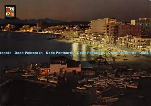 D055323 Mallorca. Nr. 1808 Arenal. Nocturna. A. Subirats Casanovas. Postales Esc