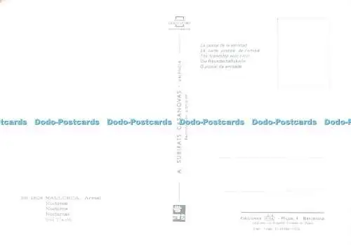 D055323 Mallorca. Nr. 1808 Arenal. Nocturna. A. Subirats Casanovas. Postales Esc