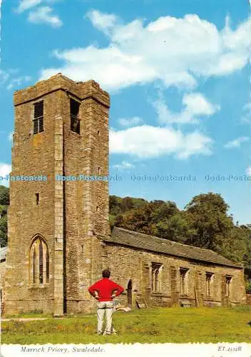 D053669 Swaledale. Marrick Priory. Valentinstag. Postkarte
