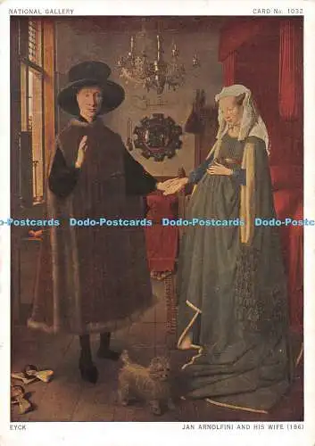 D057295 Nationalgalerie. Jan Arnolfini und seine Frau. Waterlow. Nr. 1032. Eyck