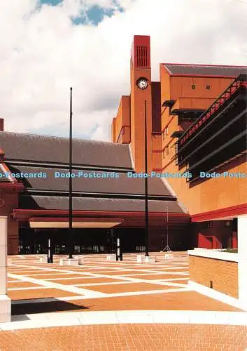 D053855 The British Library. Blick auf den Eingang zum British Library Buildin