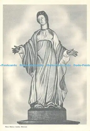 D053864 Montreal. Notre Dame de Bon Secours. Diese antike Holzstatue unserer L