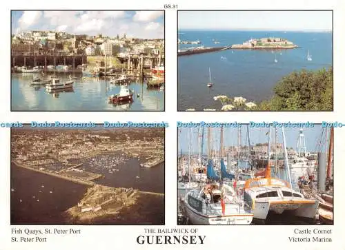 D057386 Die Vogtei von Guernsey. St. Peter Port. Castle Cornet. D.R. Photogra