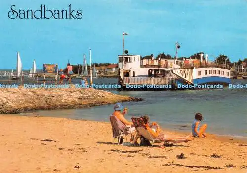 D057433 Sandbänke. Die Shell Bay nach Sandbanks Fähre. J. Salmon. Kamerafarbe