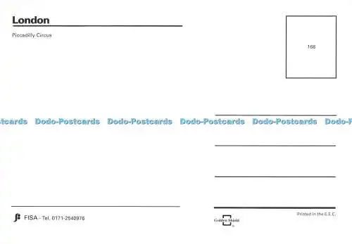 D055698 London. Piccadilly Circus. Fisa. Golden Shield