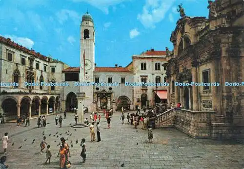 D057465 Dubrovnik. Der Sponza-Palast und die Kirche St. Vlaho. Turistkomerc Z