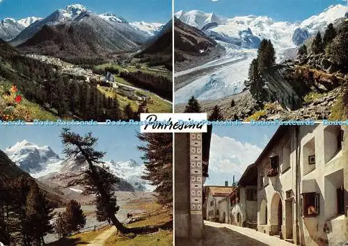 D057522 Pontresina. Schocher. Engadin Press AG. Multi View