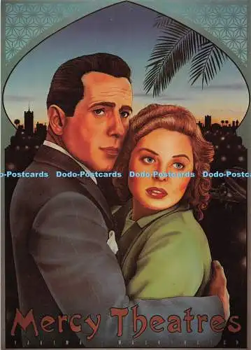 D055830 Mercy Theater. Bogart und Bergman. Portal. Monte Dolak. Camden Grafik