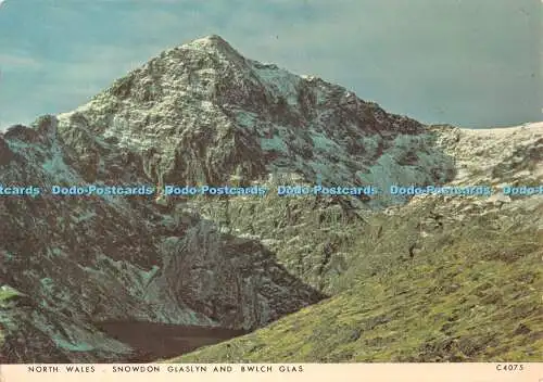 D057637 Nordwales. Snowdon Glaslyn und Buch Glas. C4075. Emyr Hughes. Richter.