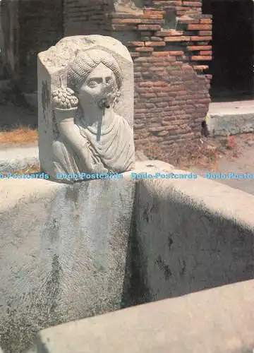 D055900 Pompeji. Via Dell Abbondanza. Brunnen. F. E. P. Falanga Edizioni Pompeia