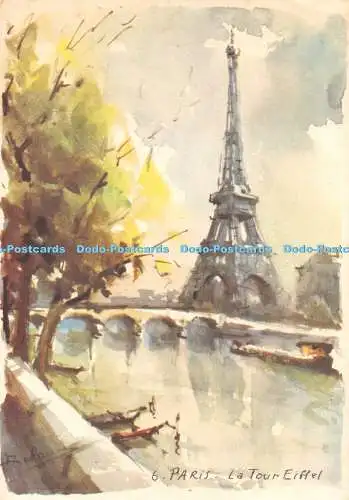 D055919 Paris. La Tour Eiffel. Kollektion Aqua Pictura. Kunstbild