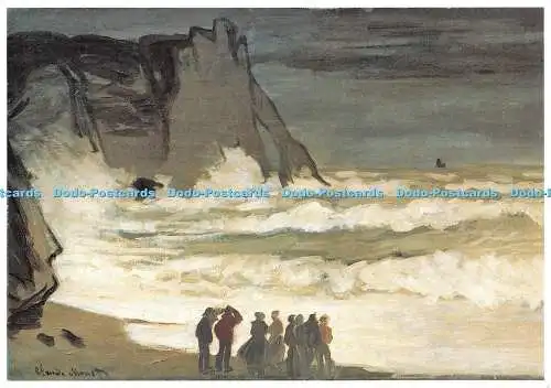 D057813 Monet Claude. 1840 1926. Größere Mera Etretat Detail Vers 1868. Huile su