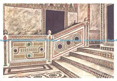 D058323 Palermo. Pfälzer Kapelle. Gruft. Detail der arabischen Mosaike. I.R.E.S