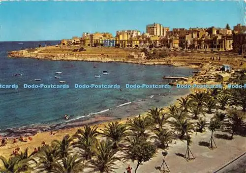 D059438 Malta. Sliema. The Exiles Beach. Krüger. The Malta Import and Export Hou