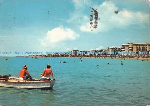 D059782 Lido di Jesolo. Der Strand vom Meer aus gesehen. Ardo. Da Fotocolor Kodak Ek