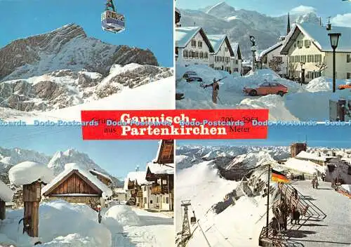 D059927 Gruss aus Garmisch Partenkirchen. Hochalmbahn. Floriansplatz. Huber. Nr.